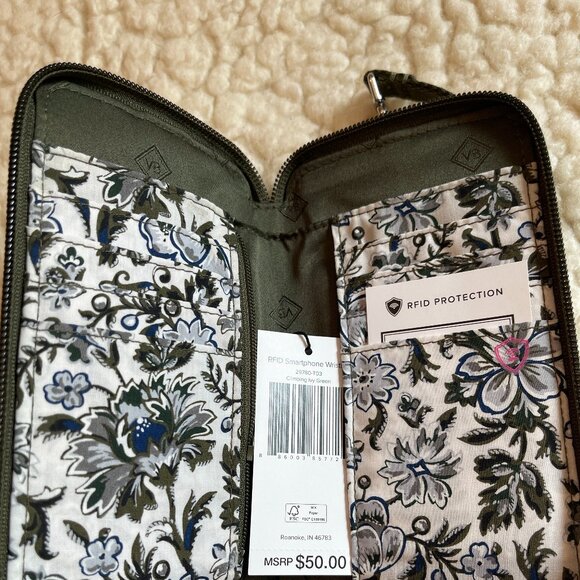 Vera Bradley Smartphone Wristlet - Climbing Ivy Green - Picture 4 of 5
